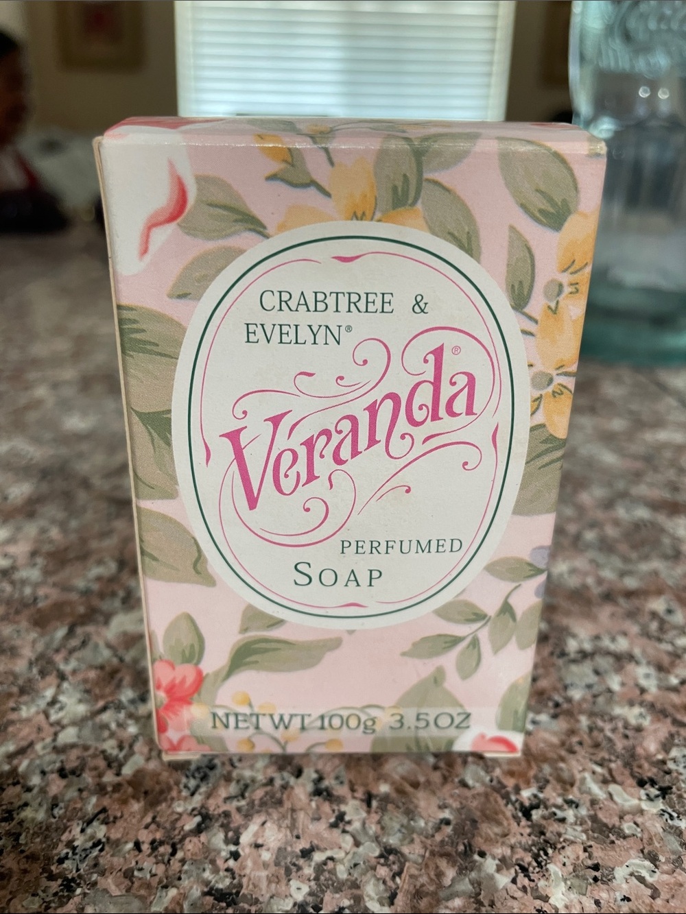 Crabtree & Evelyn Veranda Perfumed Soap — Pink Floral Packaging